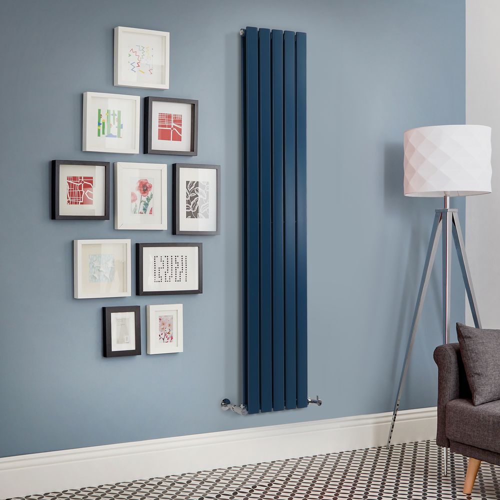 
Radiador de Diseño Vertical Azul Oscuro - Altura de 1780mm -  Disponible en Varios Tamaños - Delta