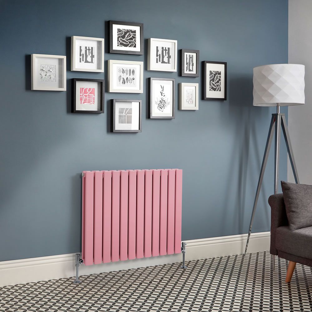  
Radiador de Diseño Horizontal Rosa - Altura de 635mm -  Disponible en Varios Tamaños - Delta