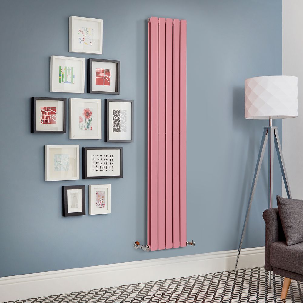  
Radiador de Diseño Vertical Rosa - Altura de 1780mm -  Disponible en Varios Tamaños - Delta