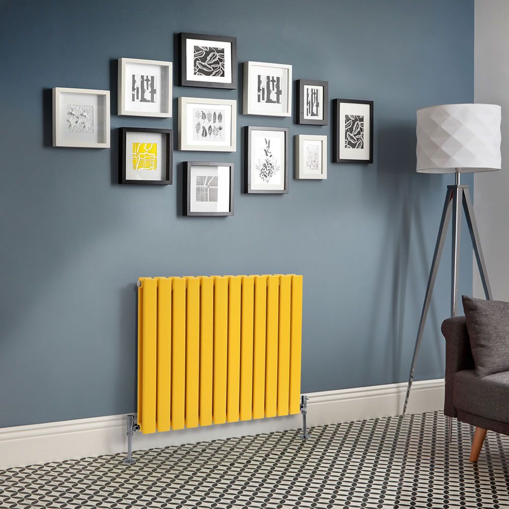 
Radiador de Diseño Horizontal Amarillo - Altura de 635mm -  Disponible en Varios Tamaños - Delta