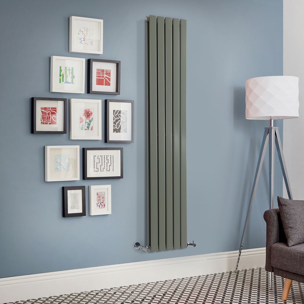 
Radiador de Diseño Vertical Verde Salvia - Altura de 1780mm -  Disponible en Varios Tamaños - Delta