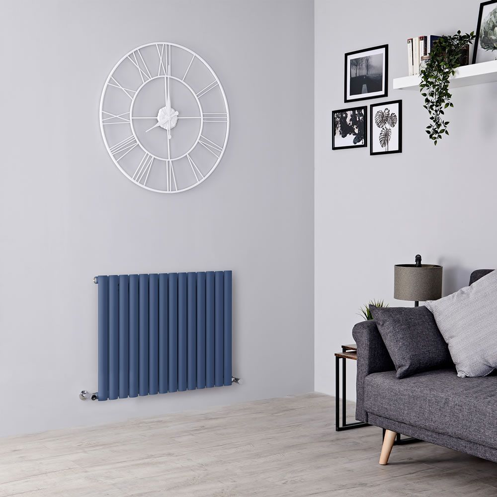 Radiador de Diseño Horizontal de 635mm Panel Único - Azul - Revive - Disponible en Distintas Medidas