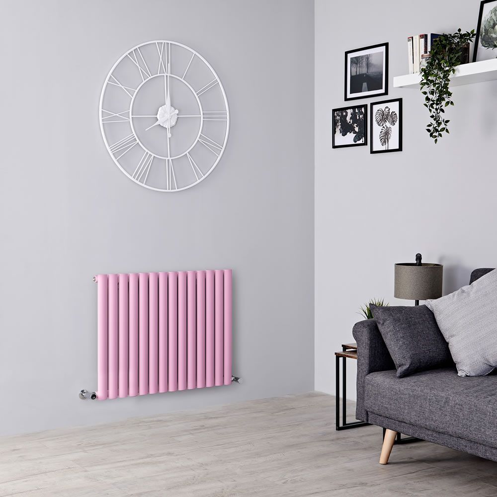 Radiador de Diseño Horizontal de 635mm Panel Único - Rosa- Revive - Disponible en Distintas Medidas