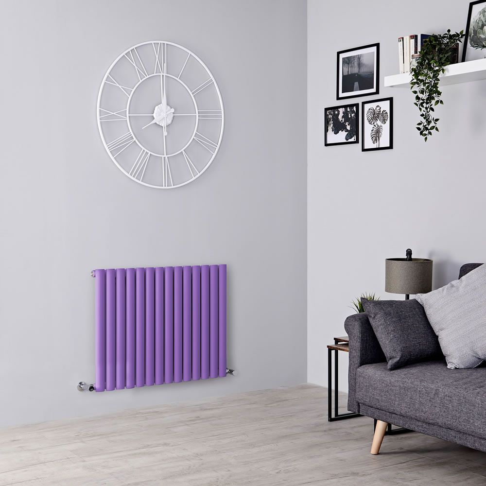 Radiador de Diseño Horizontal Panel Único - Morado - Altura 635mm- Revive - Disponible en Distintas Medidas