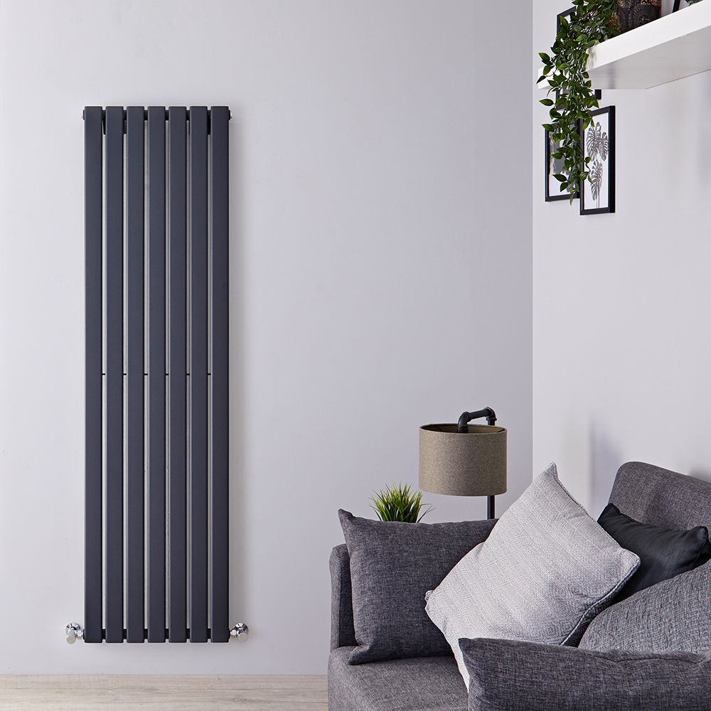 Radiador de Diseño Vertical (Panel Único) 1600mm x 490mm - Antracita - Delta