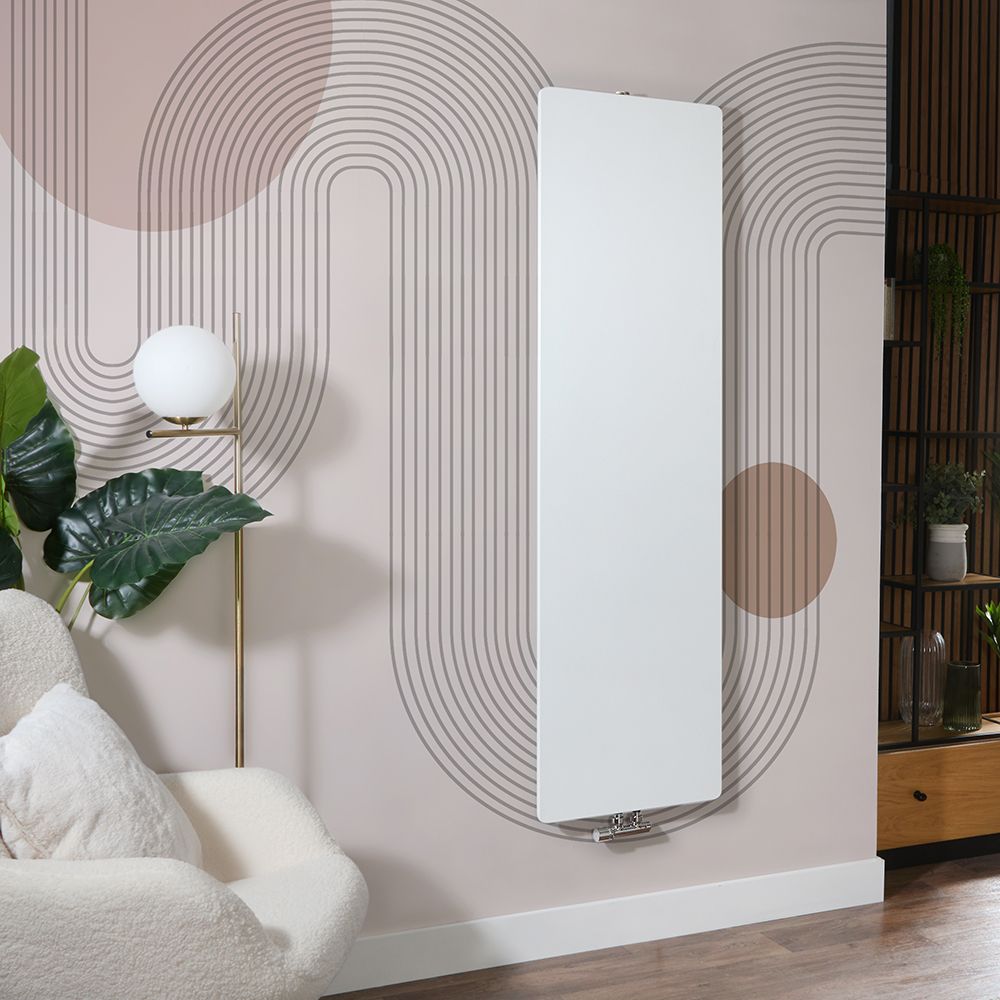 Radiador de Diseño Vertical con Panel Plano - 1800mm (Panel Único) - Disponible en Distintas Medidas - Ria
