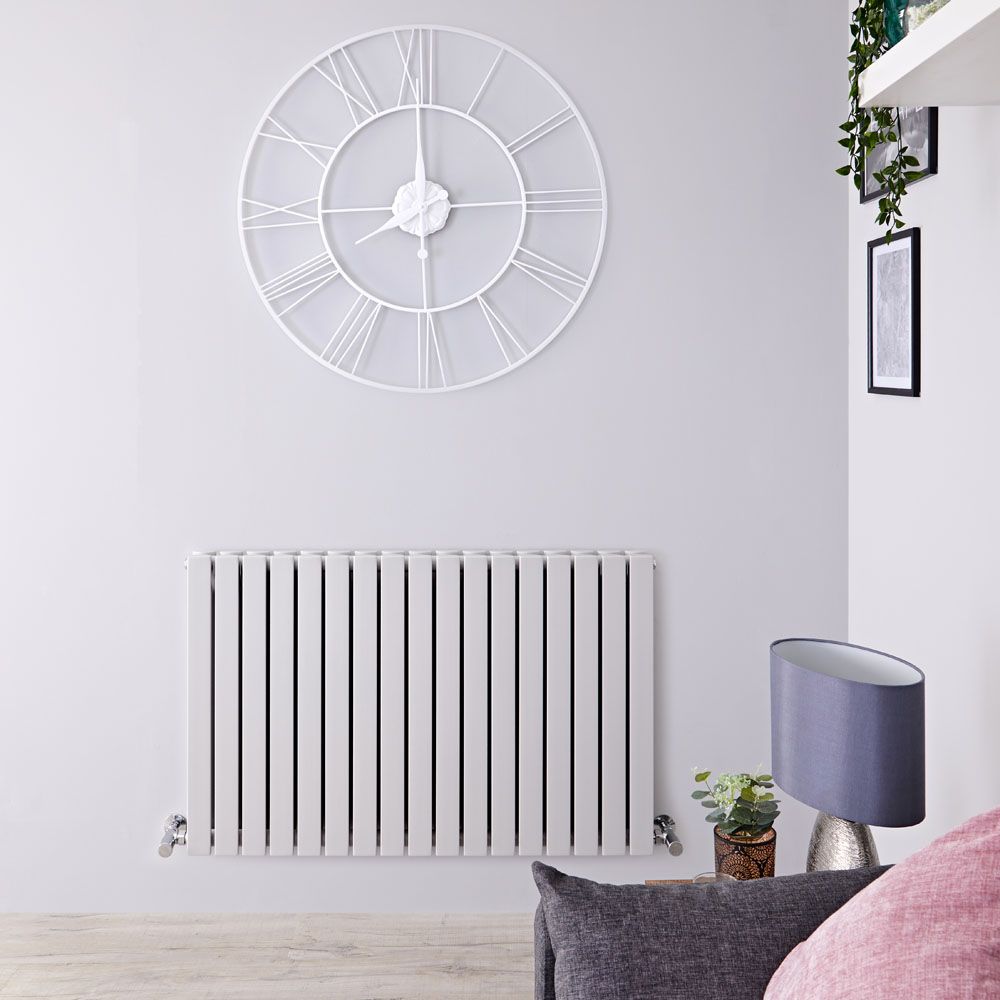 Radiador de Diseño Horizontal (Panel Doble) - 635mm x 0 mm - Gris Claro - Sloane