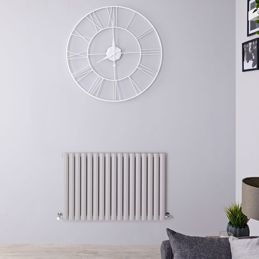 Radiador de Diseño Horizontal (Panel Doble) - 635mm x 1000 mm - Gris Claro - Revive