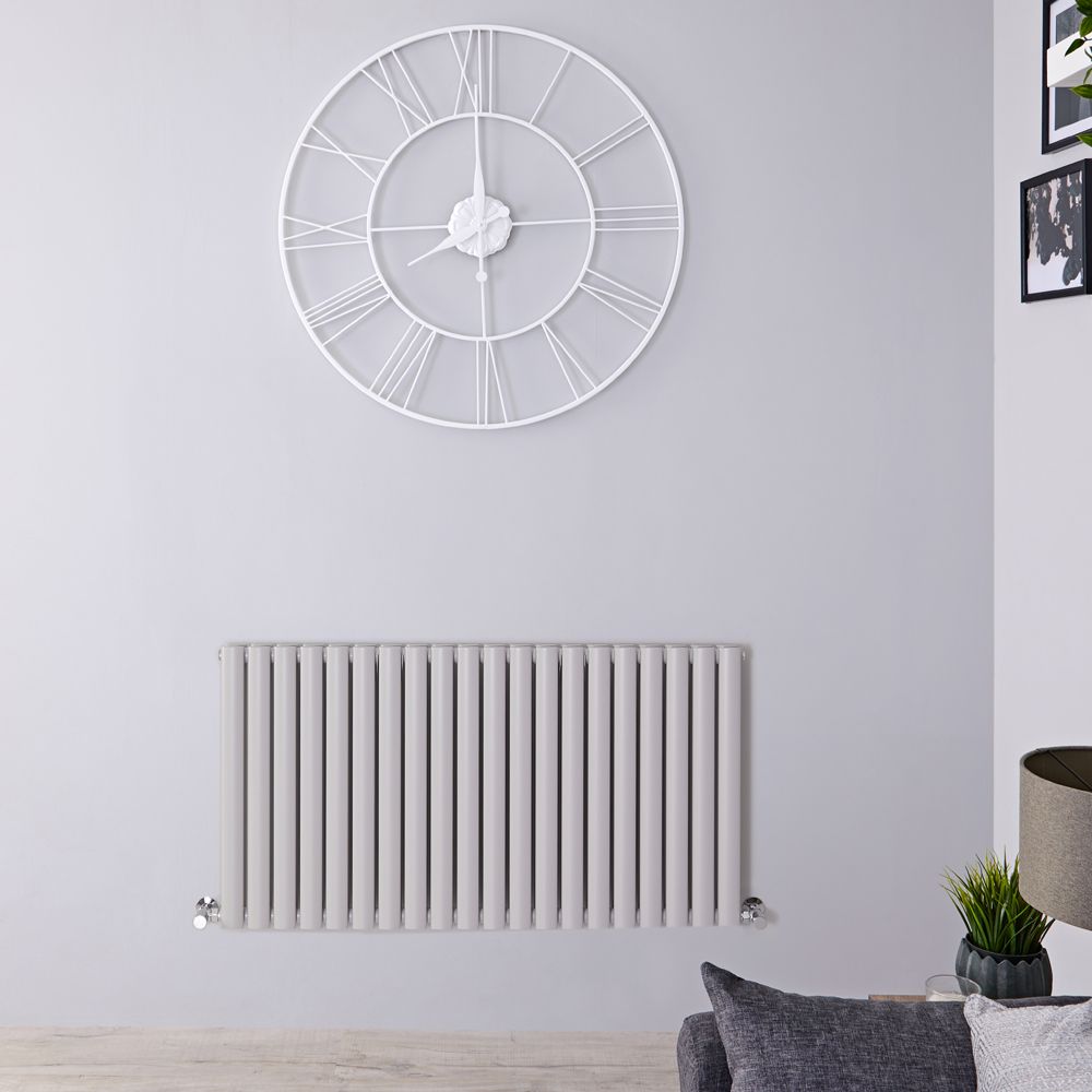 Radiador de Diseño Horizontal (Panel Doble) - 635mm x 1180 mm - Gris Claro - Revive