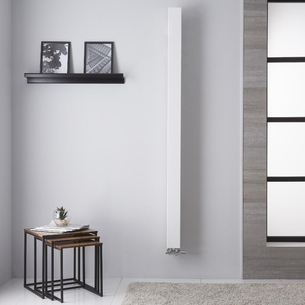 Radiador de Diseño Vertical (Panel Único) - 1800mm x 100 mm - Blanco - Uno