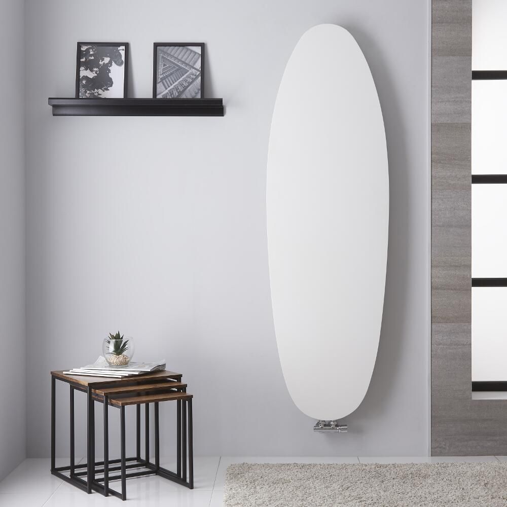 Radiador de Diseño Vertical (Panel Único) - 1728mm x 535 mm - Blanco - Sovana