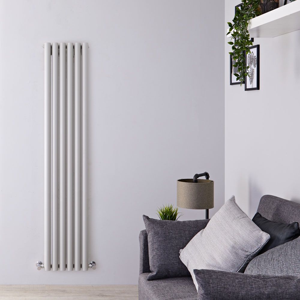 Radiador de Diseño Vertical (Panel Único) - 1600mm x 354 mm - Plateado - Savy