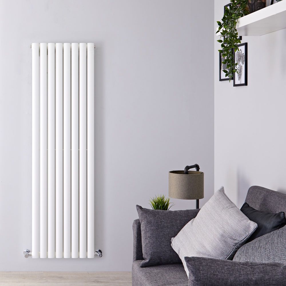 Radiador de Diseño Vertical (Panel Único) 1600mm x 472mm - Blanco - Revive