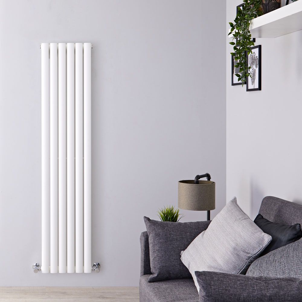 Radiador de Diseño Vertical (Panel Único) 1600mm x 354mm - Blanco - Revive