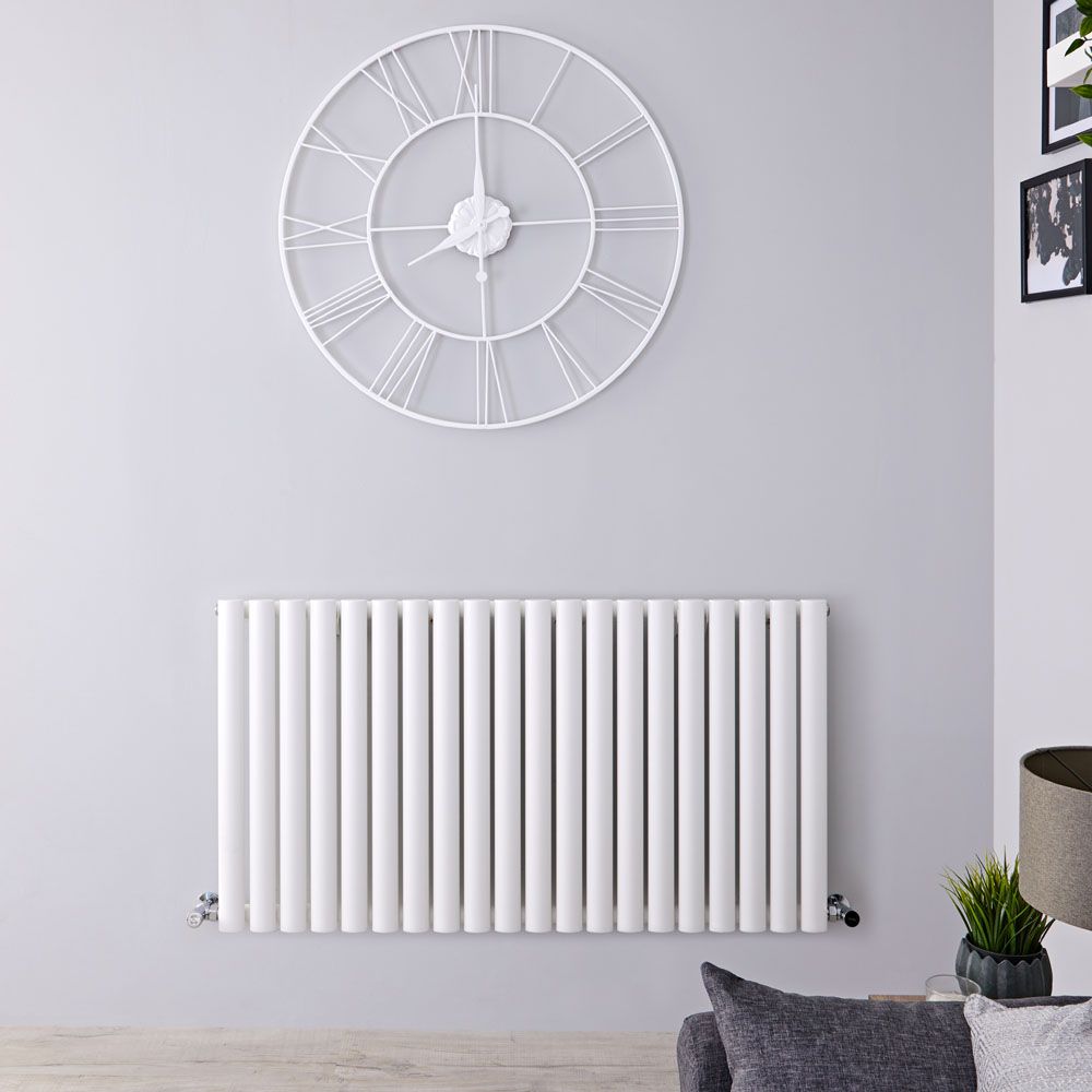Radiador de Diseño Horizontal (Panel Único) 635mm x 1180mm - Blanco - Revive