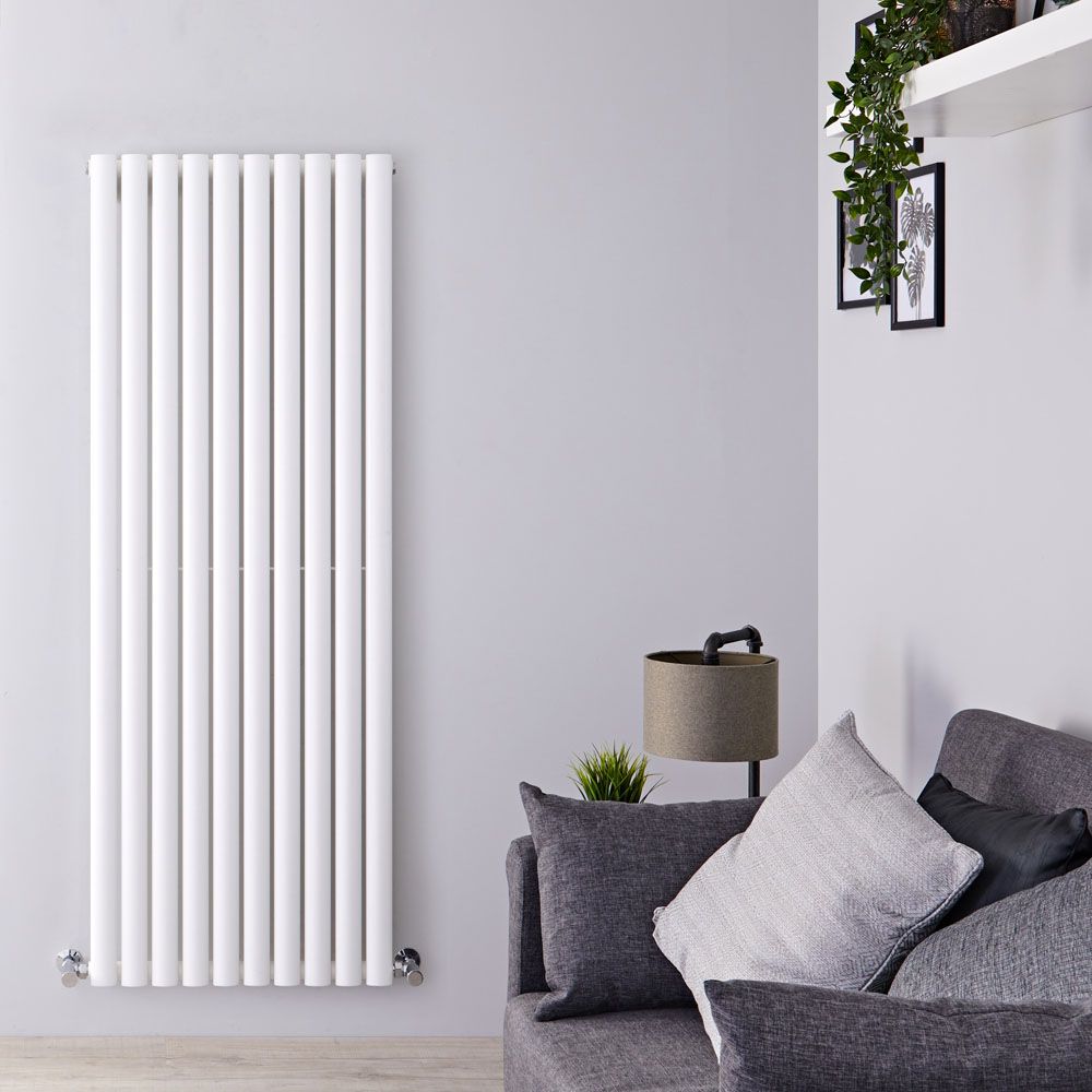 Radiador de Diseño Vertical (Panel Único) 1600mm x 590mm - Blanco - Revive