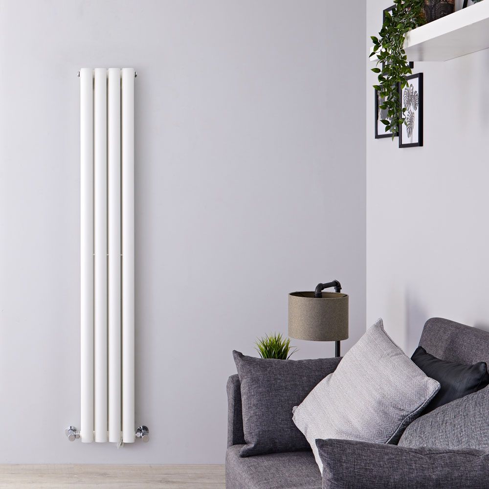 Radiador de Diseño Vertical (Panel Doble) 1600mm x 236mm - Blanco - Revive