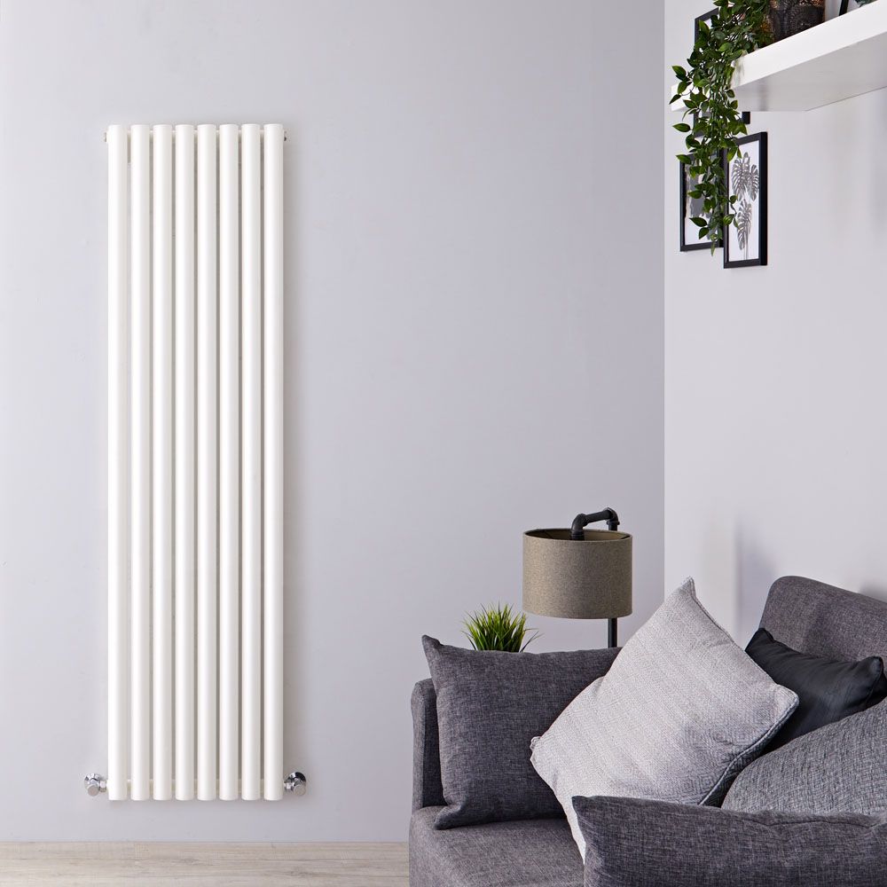 Radiador de Diseño Vertical (Panel Único) - 1600mm x 472 mm - Blanco - Savy