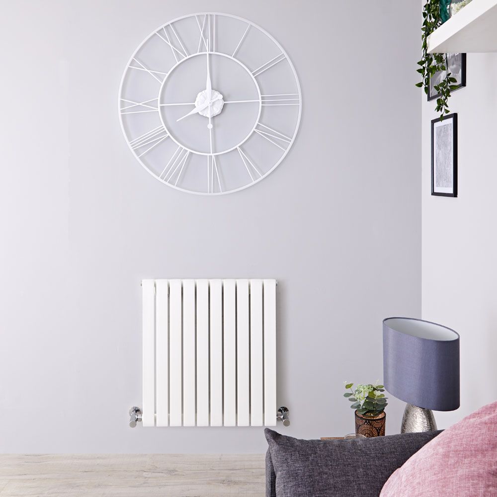Radiador de Diseño Horizontal (Panel Único) - 635mm x 590 mm - Blanco - Sloane