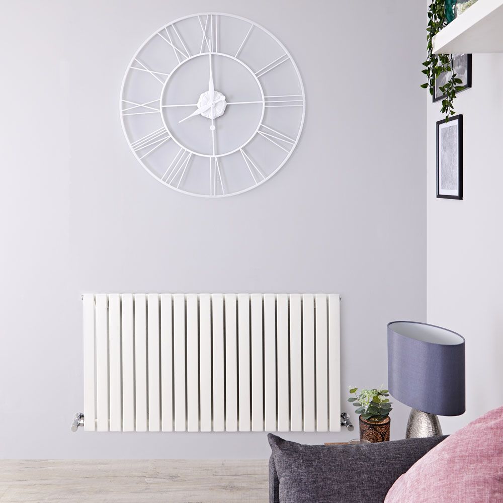Radiador de Diseño Horizontal (Panel Único) - 635mm x 1180 mm - Blanco - Sloane