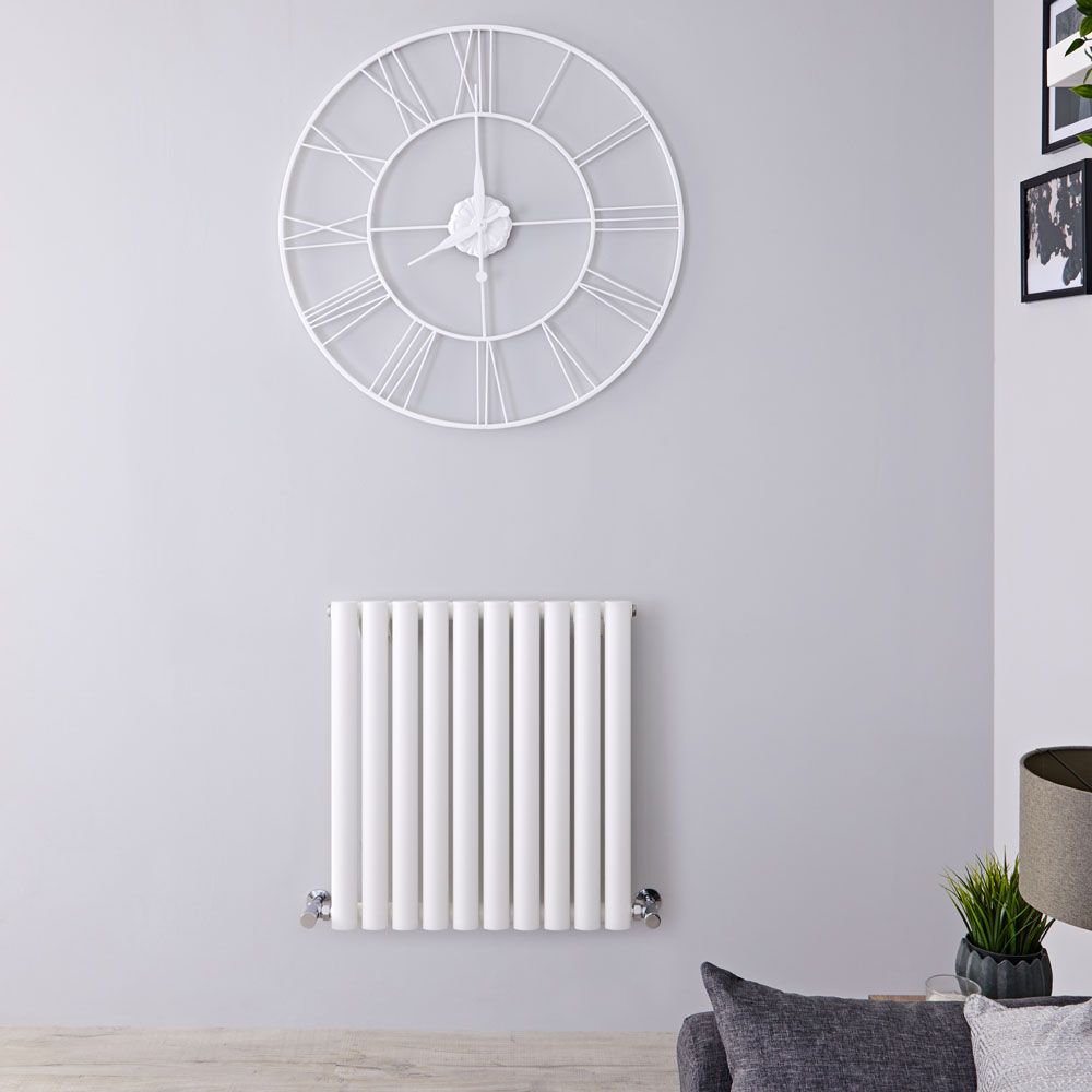 Radiador de Diseño Horizontal (Panel Único) 635mm x 590mm - Blanco - Revive
