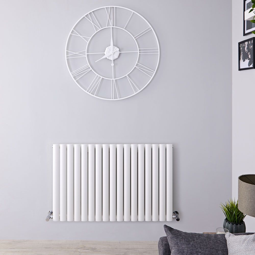 Radiador de Diseño Horizontal (Panel Único) 635mm x 1000mm - Blanco - Revive