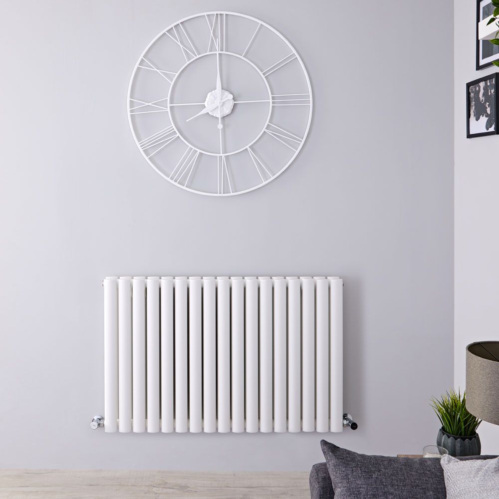 Radiador de Diseño Horizontal (Panel Doble) 635mm x 1000mm - Blanco - Revive