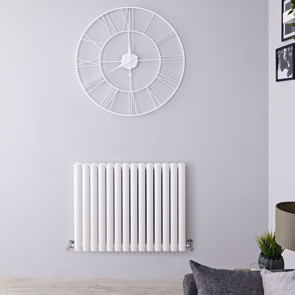 Radiador de Diseño Horizontal (Panel Doble) 635mm x 826mm - Blanco - Revive