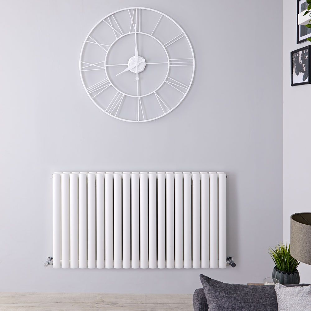 Radiador de Diseño Horizontal (Panel Doble) 635mm x 1180mm - Blanco - Revive