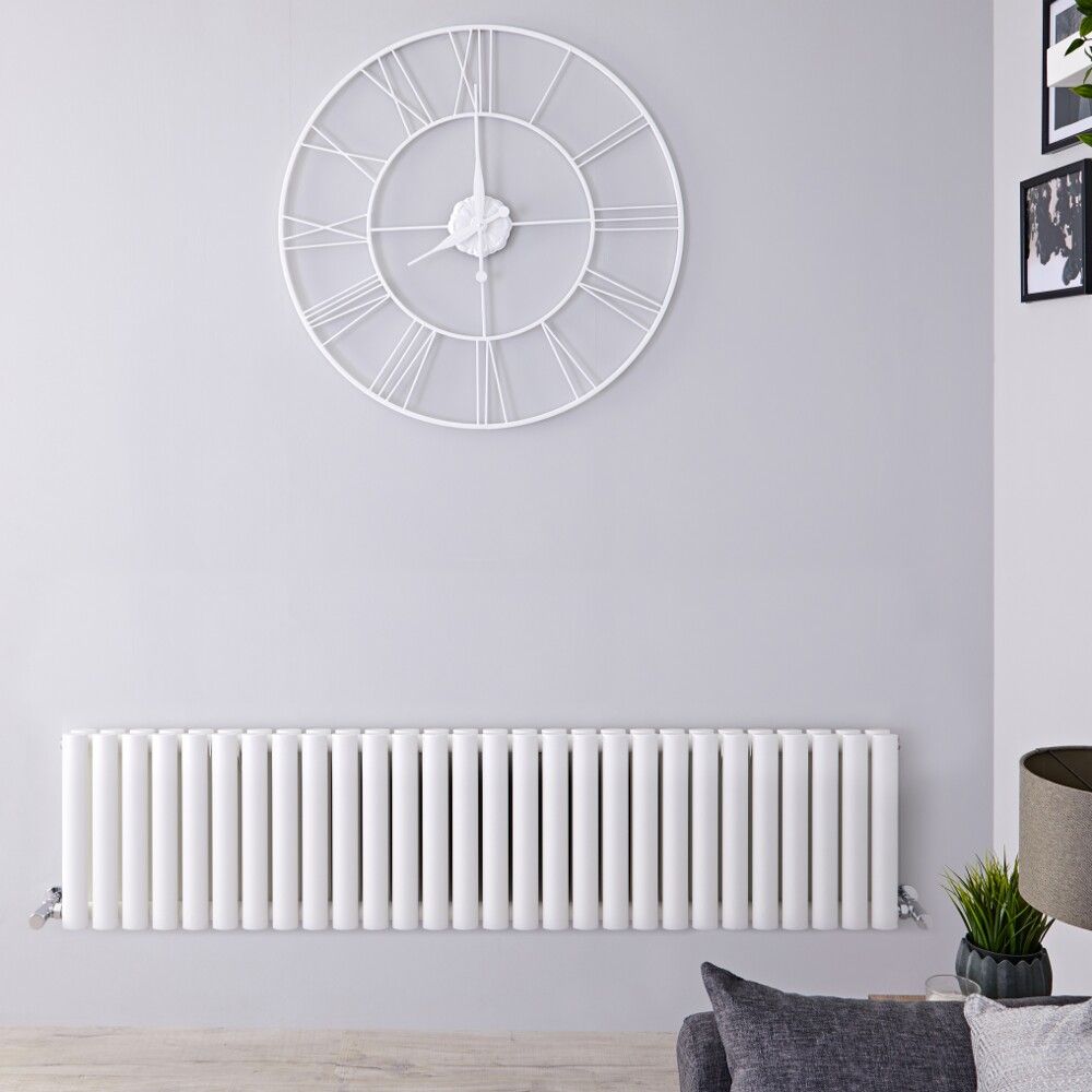 Radiador de Diseño Horizontal (Panel Doble) 400mm x 1647mm - Blanco - Revive