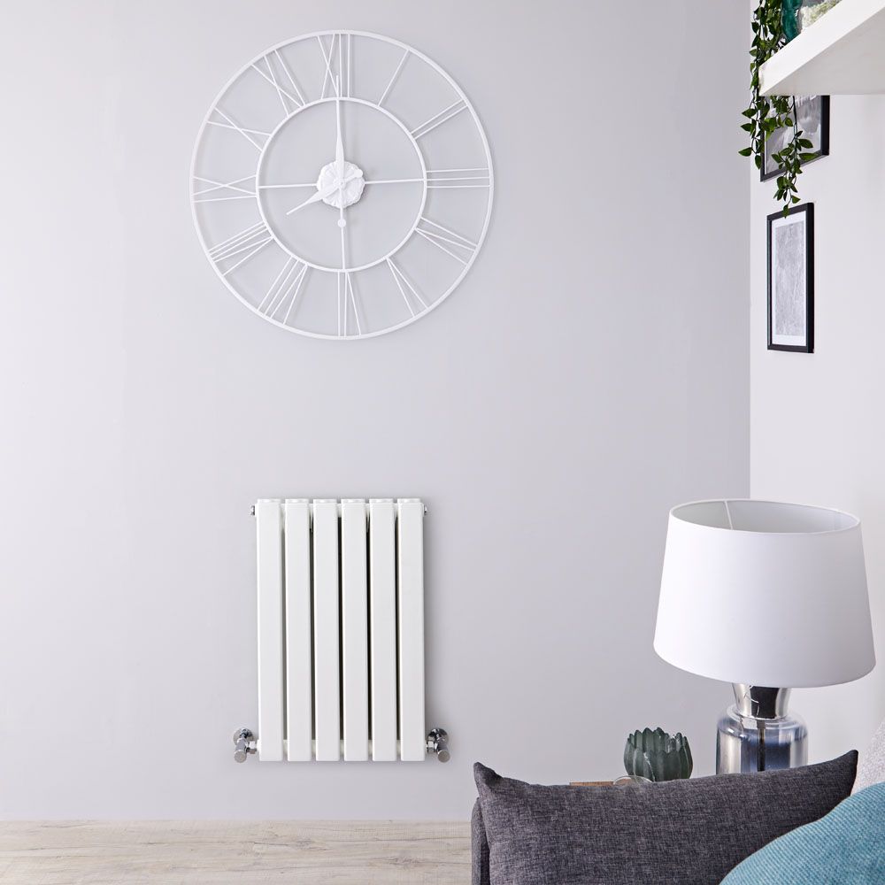 Radiador de Diseño Horizontal con Paneles Planos (Panel Doble) 635mm x 420mm - Blanco - Delta