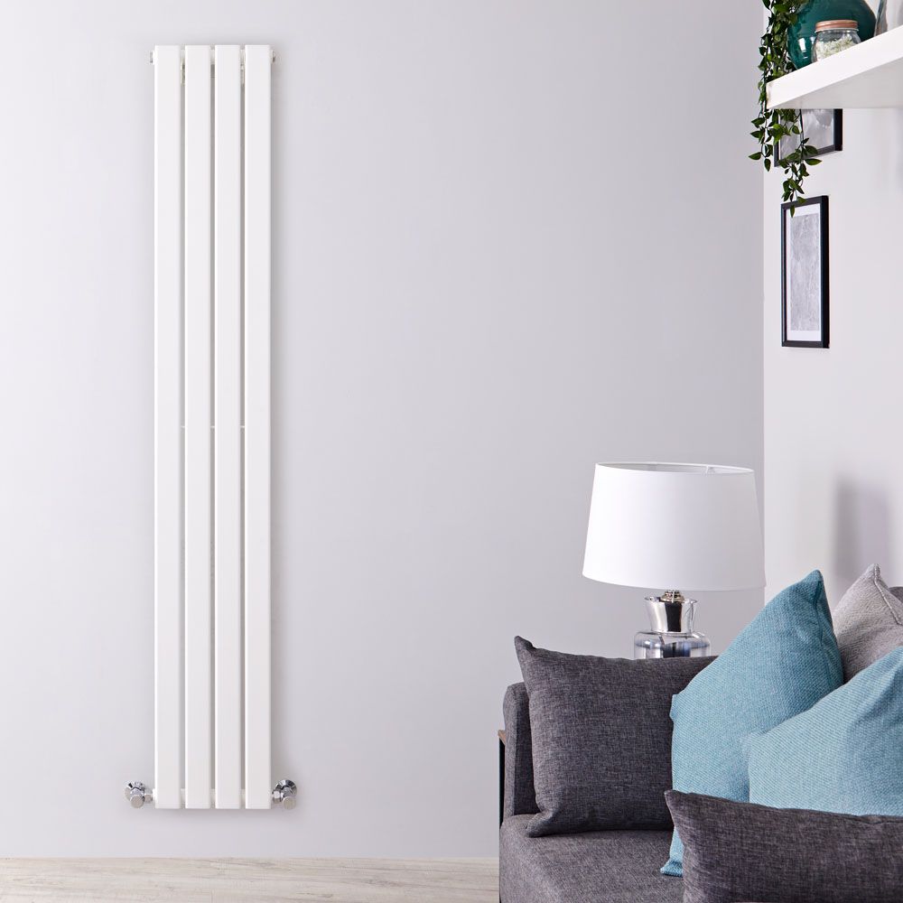 Radiador de Diseño Vertical (Panel Único) 1600mm x 280mm - Blanco - Delta