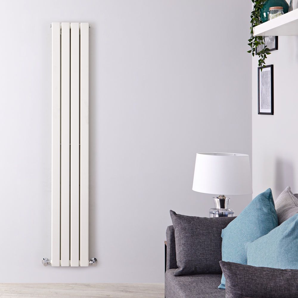 Radiador de Diseño Vertical (Panel Doble) 1600mm x 280mm - Blanco - Delta
