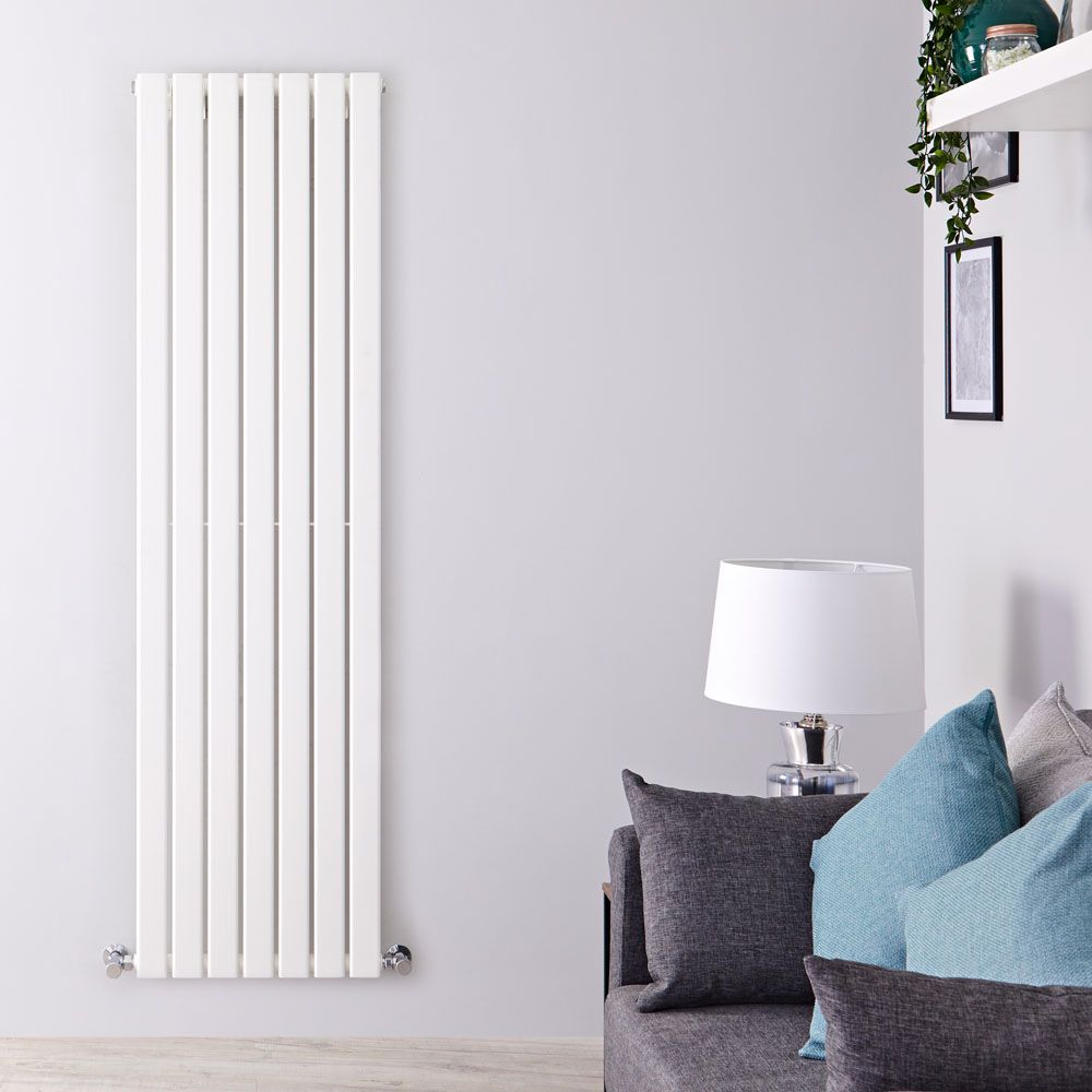 Radiador de Diseño Vertical (Panel Único) 1600mm x 490mm - Blanco - Delta
