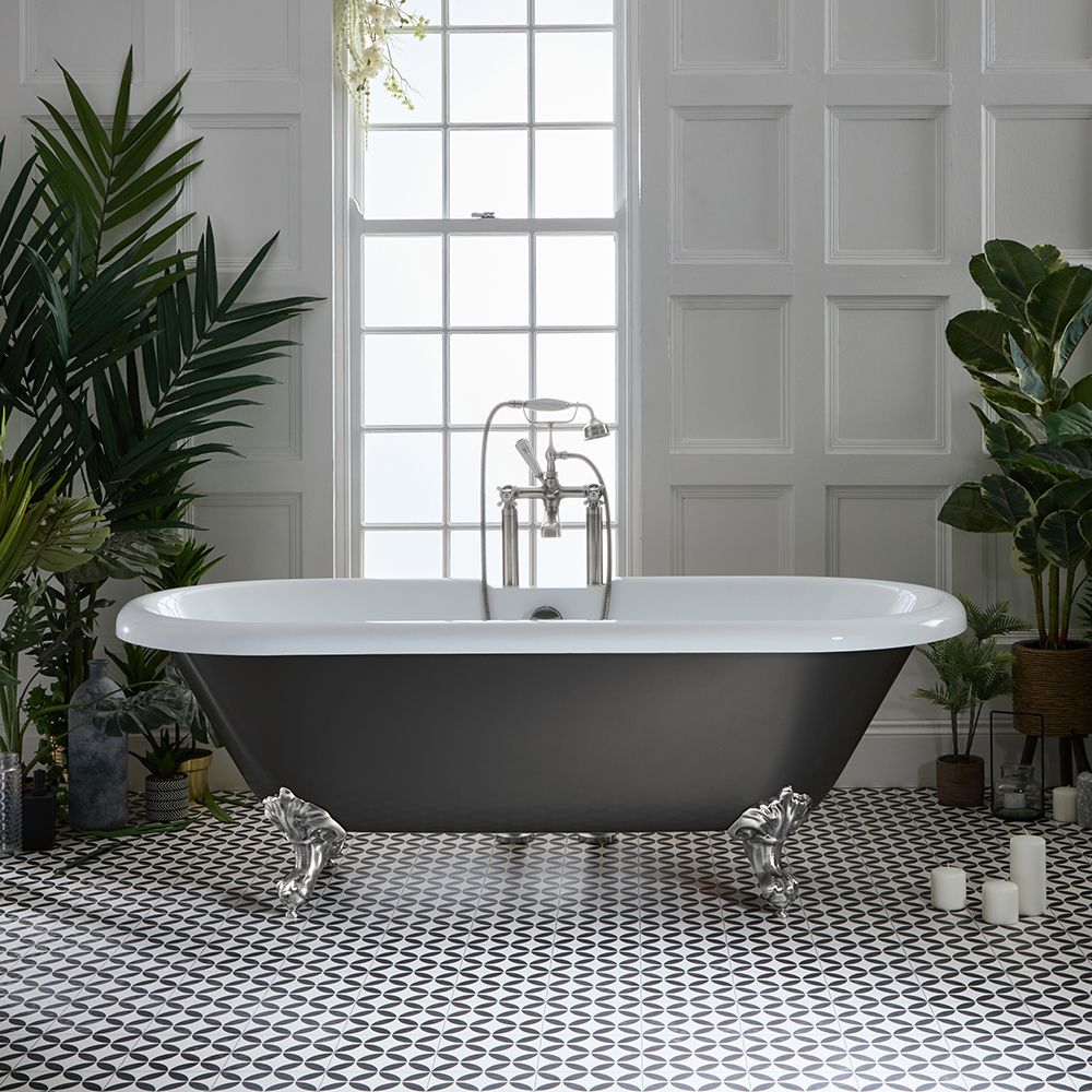 Bañera Exenta Tradicional Bañera Exenta Tradicional con Borde Redondeado - 1795mm x 785mm - Disponible en Distintos Acabados Metalizados  y con Patas en Distintos Acabados  - Legend
