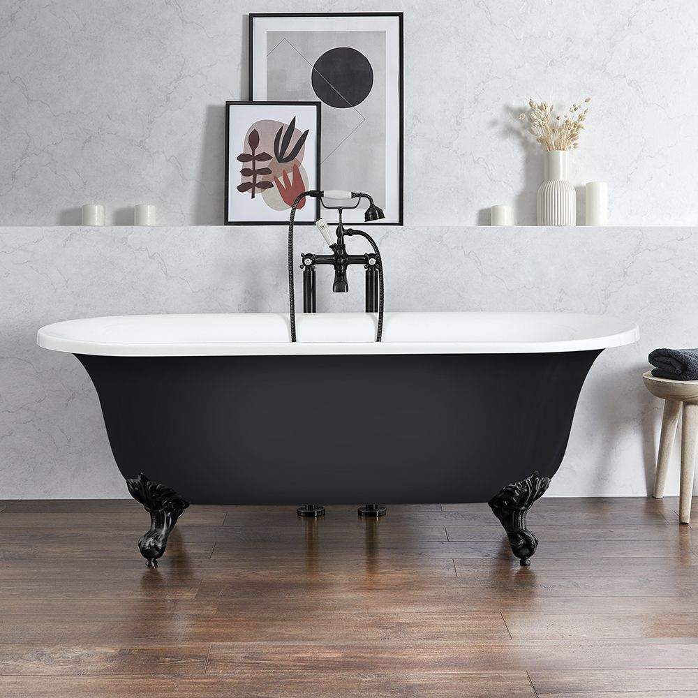 Bañera Exenta Tradicional con Borde Redondeado - 1730mm x 780mm - Selección de Bañeras en Distintos Colores y con Patas en Distintos Acabados - Richmond