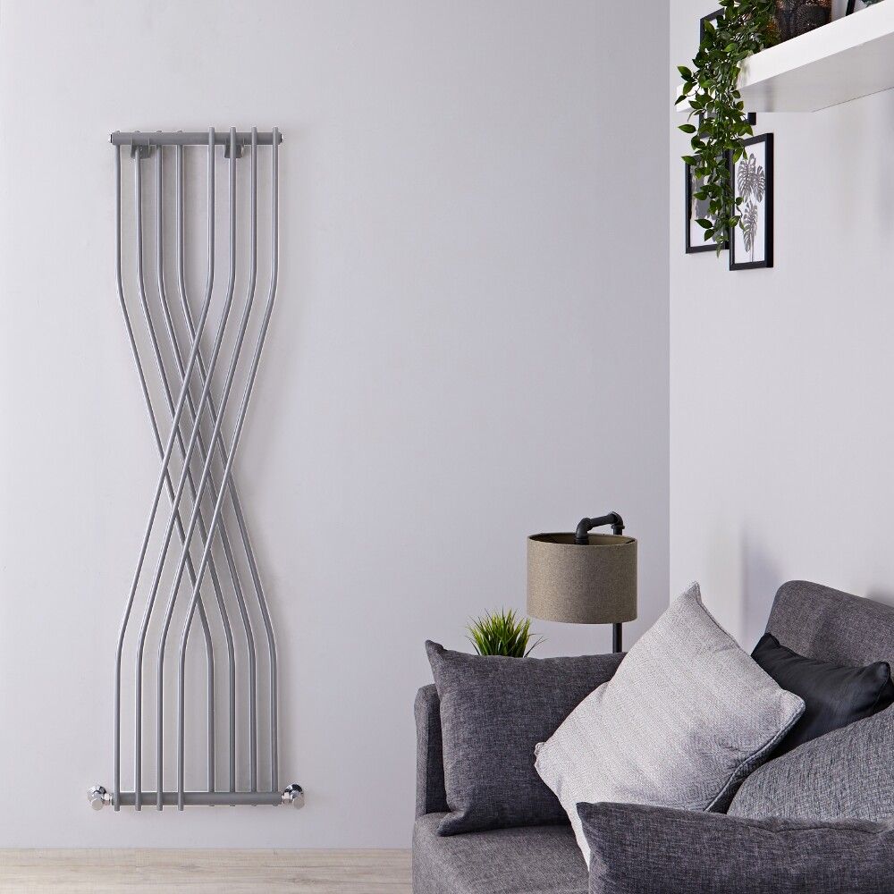 Radiador de Diseño Vertical - 1775mm x 450 mm - Plateado - Xcite