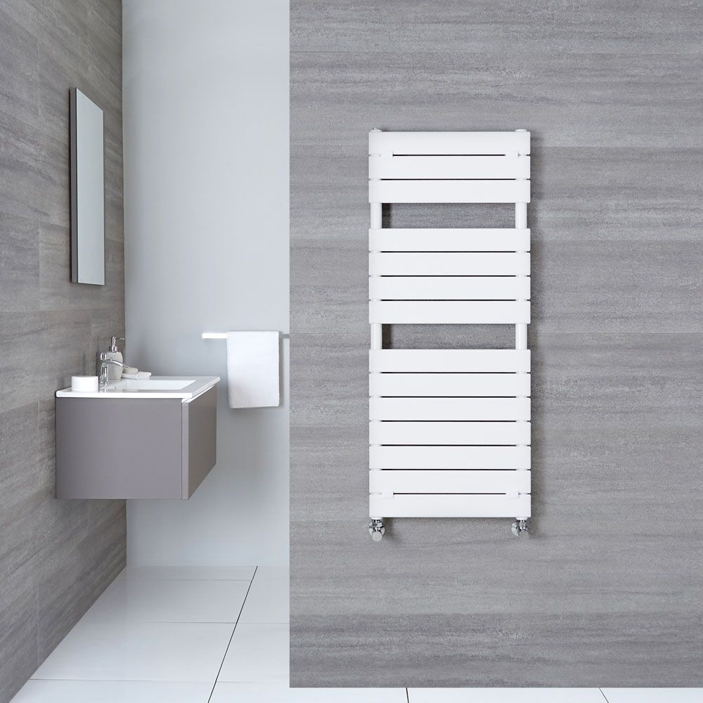 Radiador Toallero - Plano - 1213mm x 500mm - Blanco - Lustro