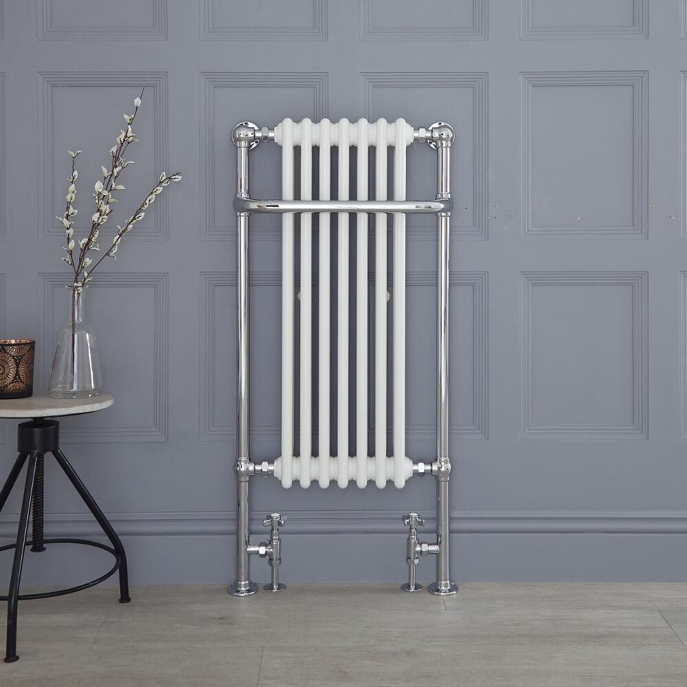 Radiador Toallero - 1130mm x 553mm - Cromado y Blanco - Elizabeth