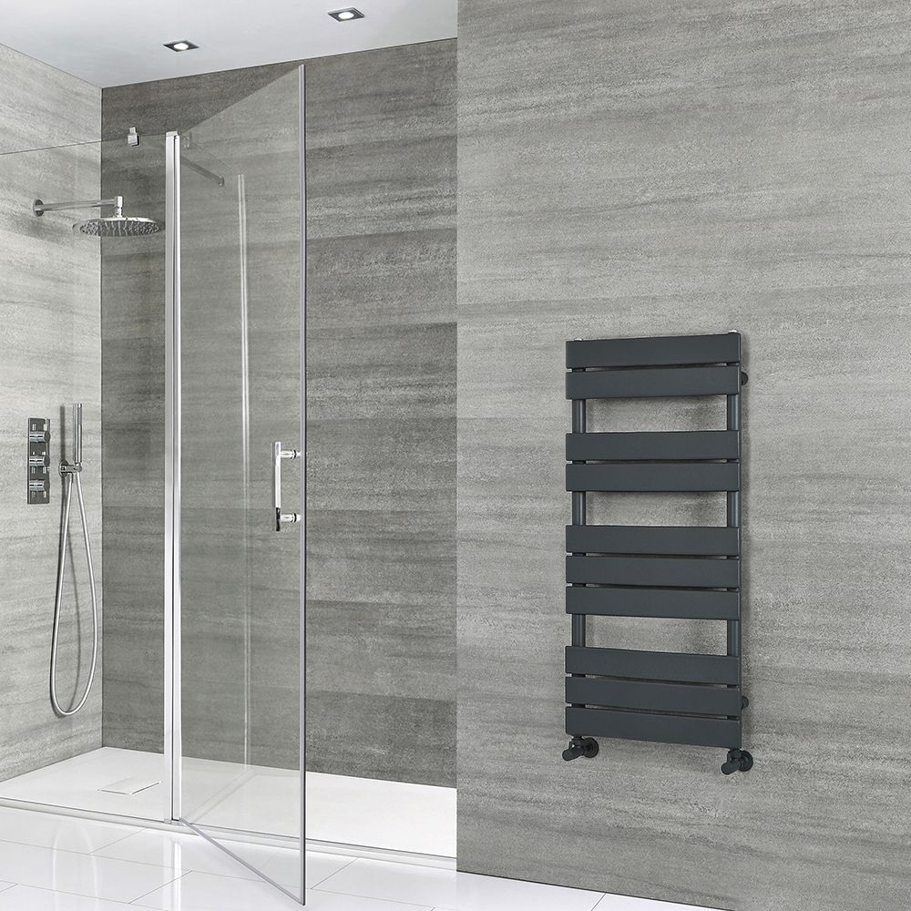 Radiador Toallero Plano - Antracita - 975 x 450mm - Lustro