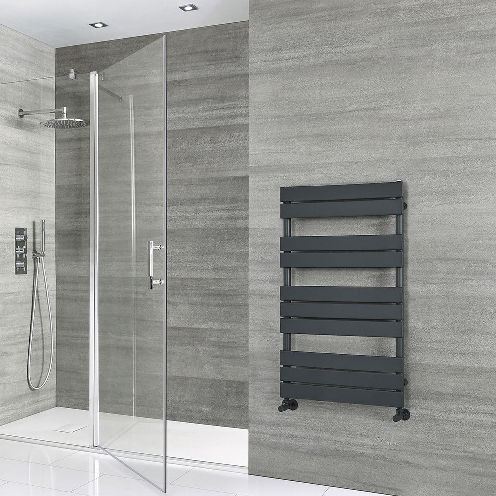 Radiador Toallero Plano - Antracita - 975 x 600mm - Lustro
