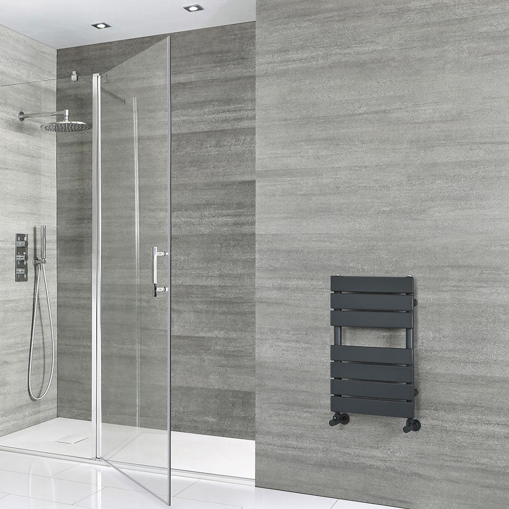 Radiador Toallero Plano - Antracita - 600 x 400mm - Lustro