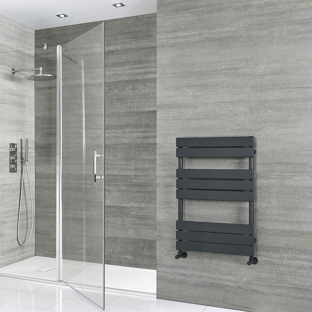 Radiador Toallero Plano - Antracita - 825 x 600mm - Lustro