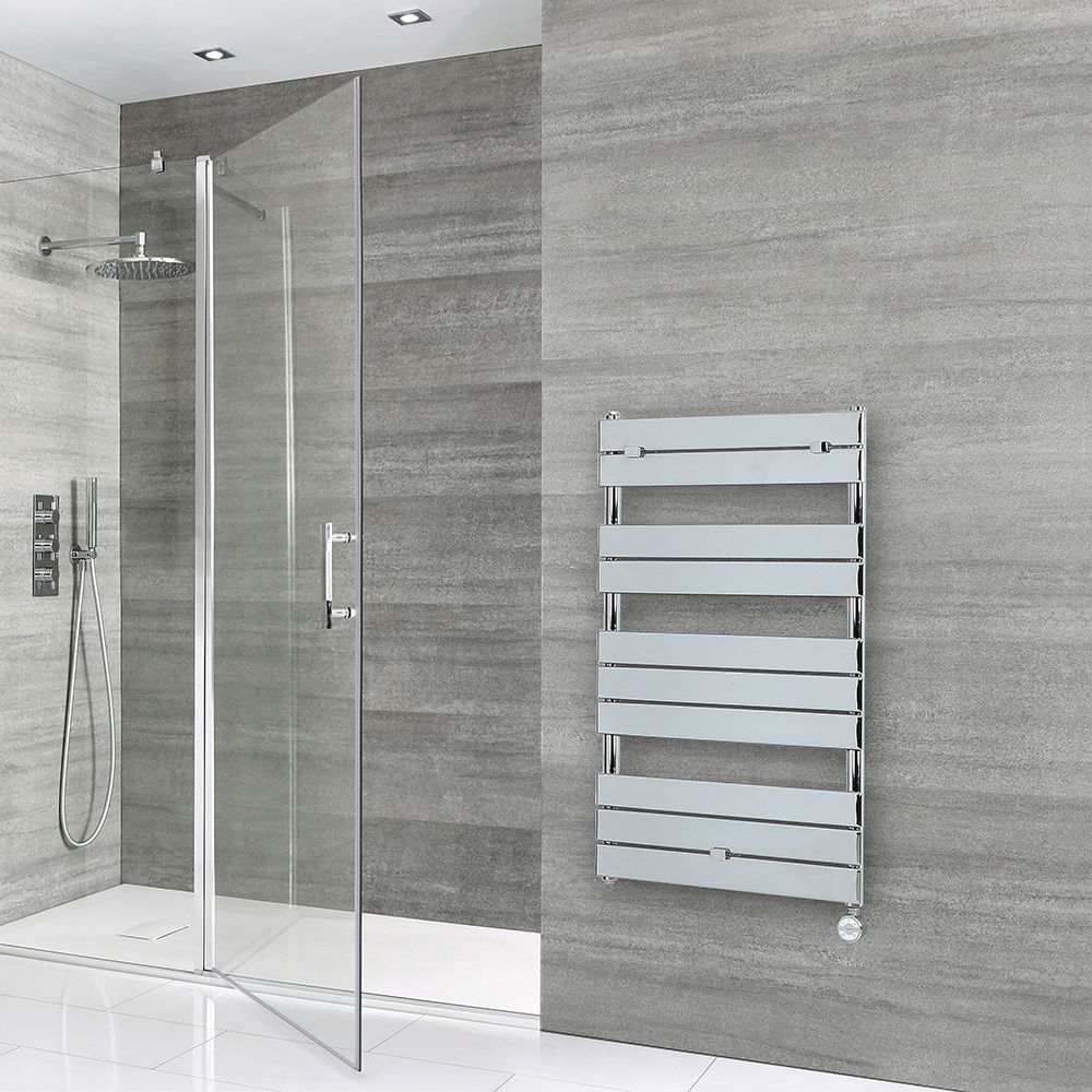 Radiador Toallero Eléctrico -  Plano- Cromado - 1000mm x 600mm - Lustro