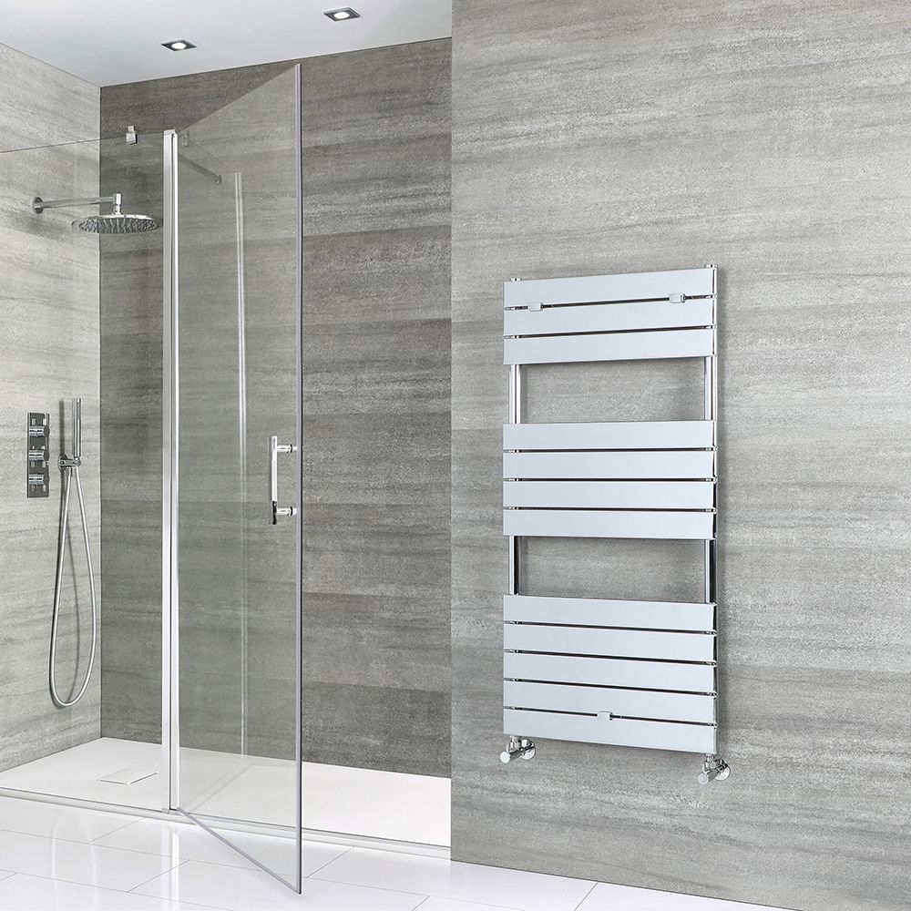 Radiador Toallero - Plano - 1213mm x 600mm - Cromado - Lustro