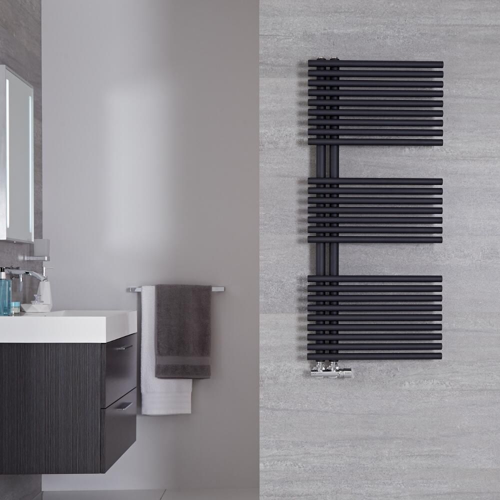 Radiador Toallero de Diseño - 1120mm x 500mm - Antracita - Iseo