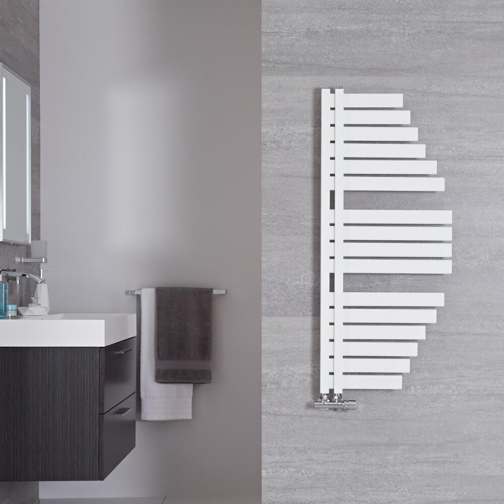 Radiador Toallero de Diseño - 1100mm x 483mm - Blanco - Lazio