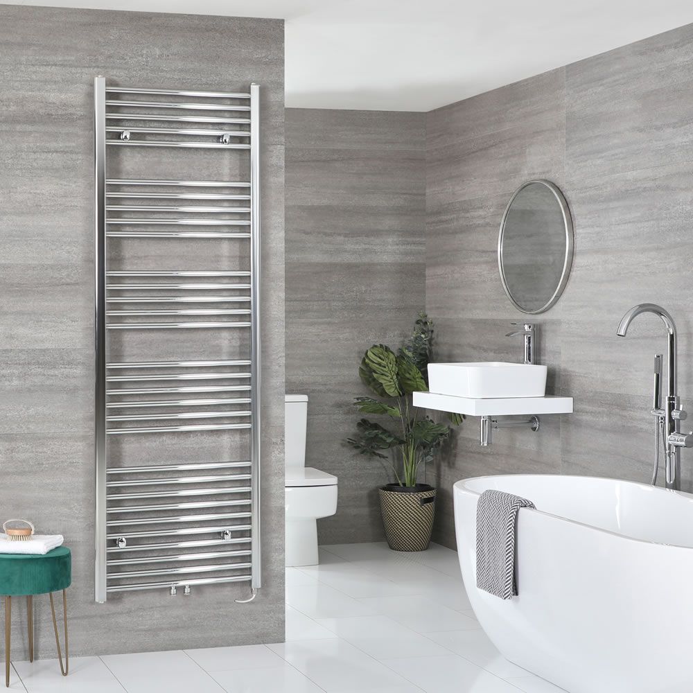 Radiador Toallero Eléctrico Cromado - 1785mm x 600mm - Neva