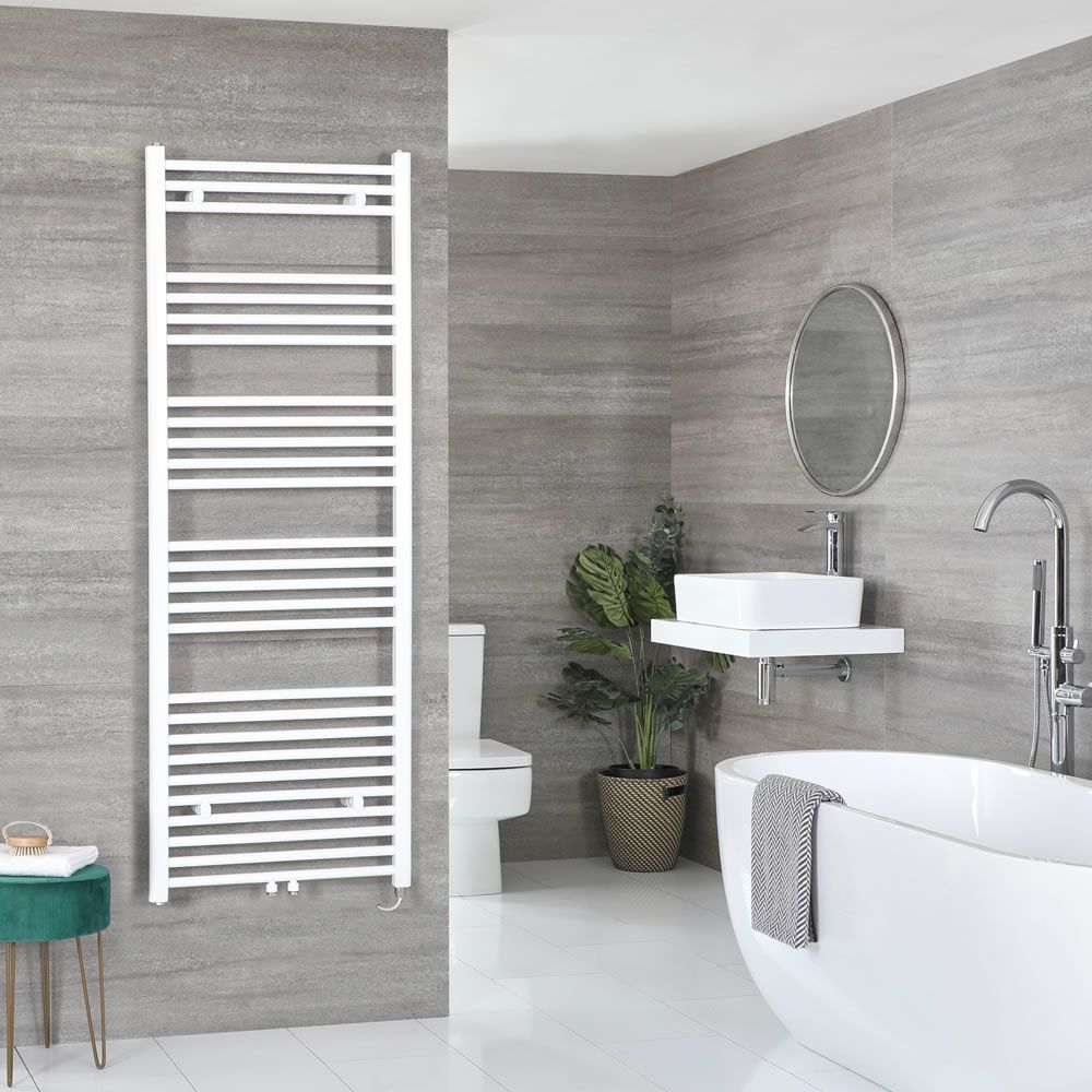 Radiador Toallero Eléctrico Blanco - 1600mm x 600mm - Neva