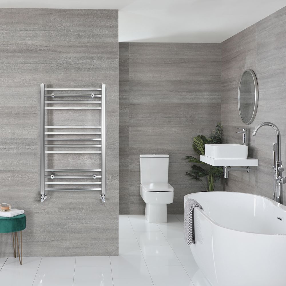 Radiador Toallero Cromado Curvo - 1000mm x 500mm - Kent